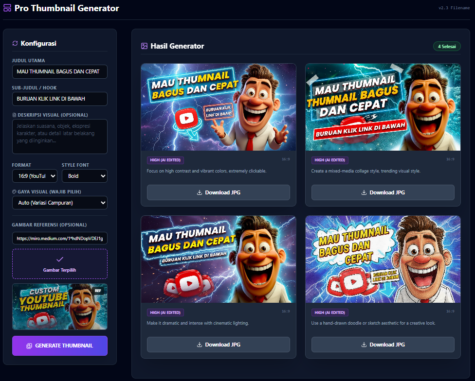 CT PRO THUMBNAIL GENERATOR - FREE | CT DIGITAL